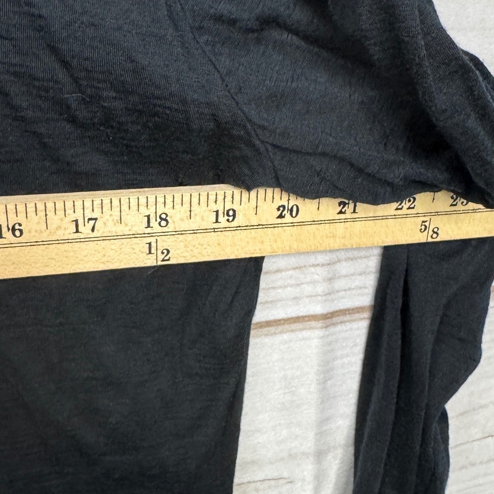 Seg'MentsWomens XL Black 100% Merino Wool Long Sleeve Crewneck Top Base Layer - Picture 4 of 5